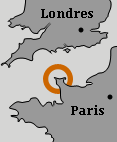 O&ugrave; se trouve le Ch&acirc;teau et Parc de Nacqueville par rapport Paris et Londres